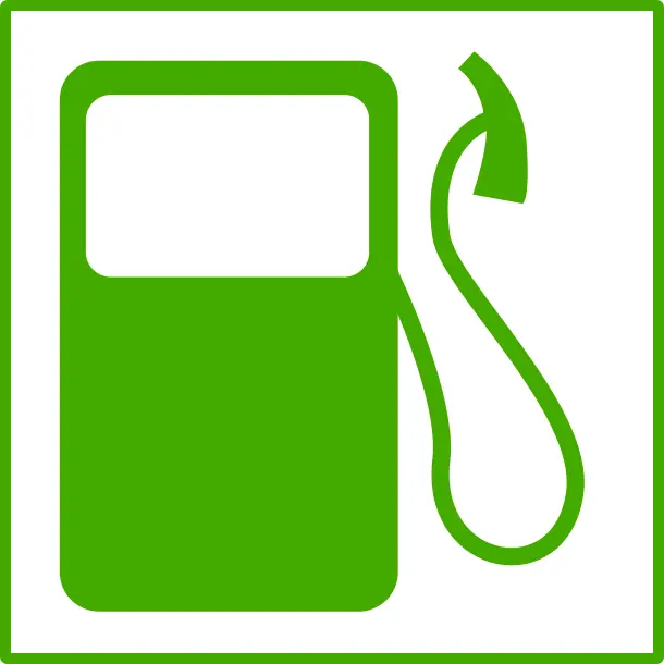 Eco fuel vector icon