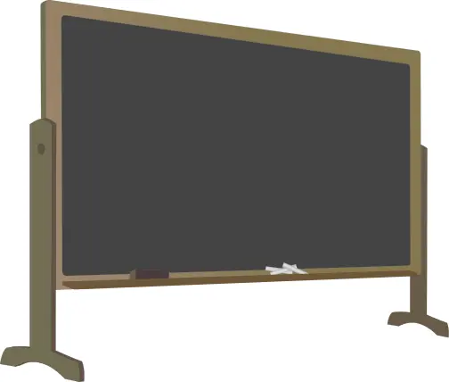 Blackboard with stand vector image