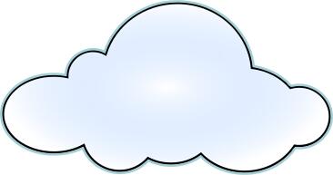 Net wan cloud vector image