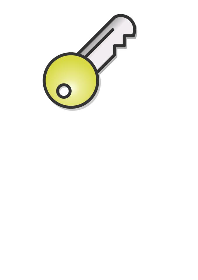 Vector illustration of a key