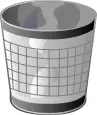 Trash can vector illustration
