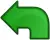 Go left icon vector image