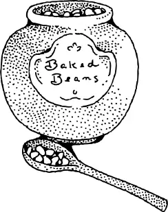 Baked beans vector image