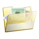 Photos folder vector image