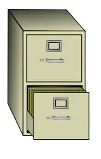 File cabinet vector clip art
