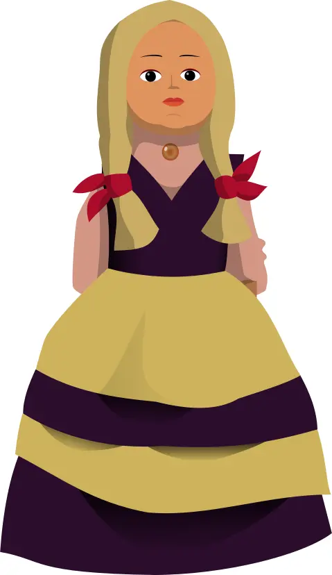 Doll vector image