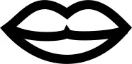 Vector clip art of simple lips