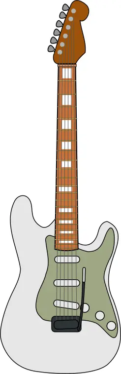 Electric guitar vector art