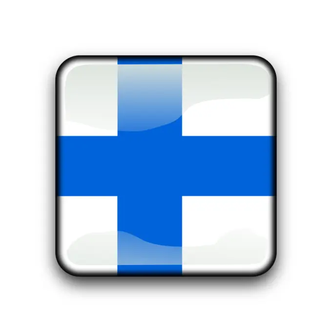 Country vector button Finland