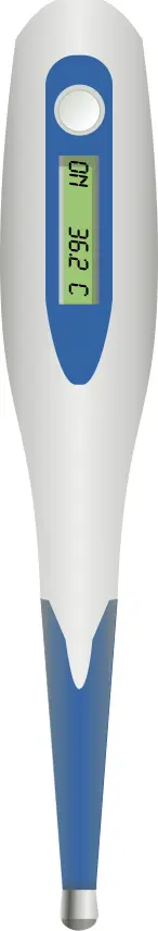Vector drawing of medical thermometer