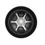 Car wheel vector image