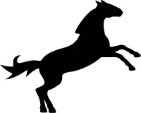 Vector image of a horse