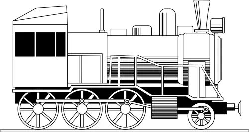 Vector illustration of locomotive