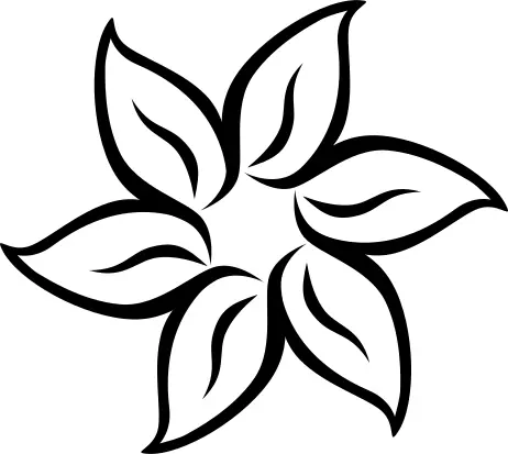 Vector image of flower