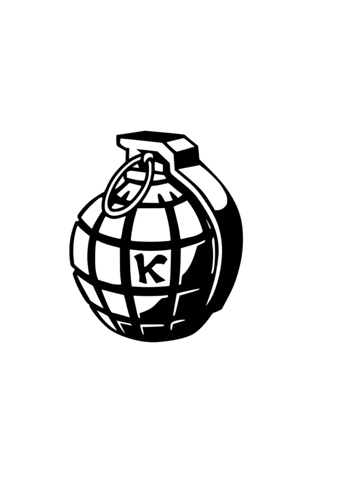 Vector illustration of kallisti-grenade