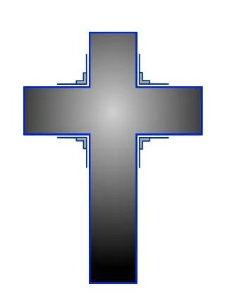 Vector image of cross