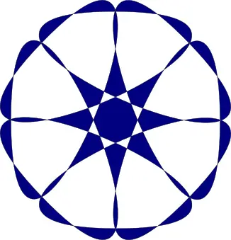 Blue and white vector pattern