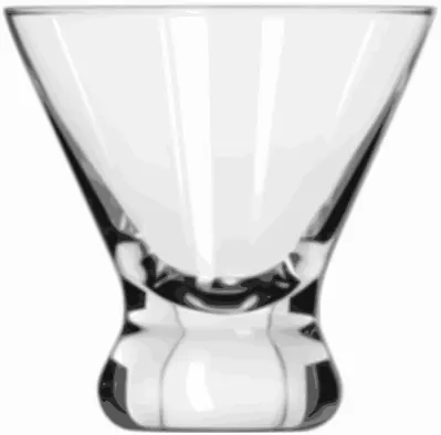 Cosmopolitan cocktail glass vector image