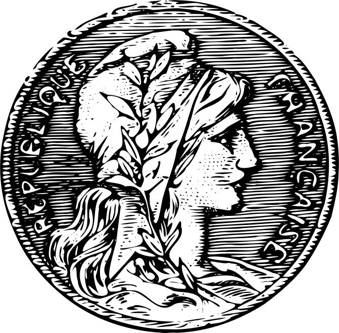 French Franc bronze coin