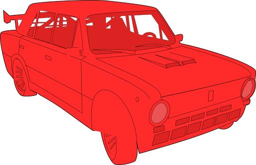 Lada car vector image