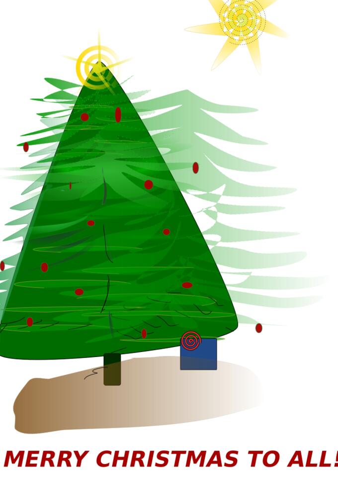 Christmas Card Vector Art