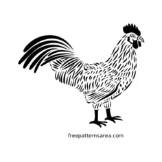 Rooster Graphic Image Chicken Clipart Vector