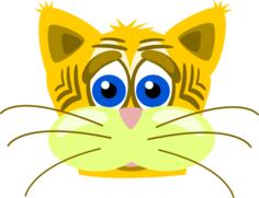 悲伤的老虎猫