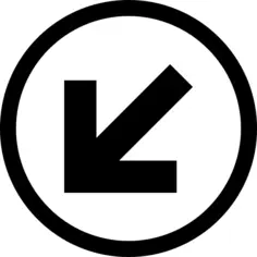 Diagonal arrow