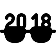 New year glasses