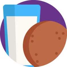 Cookie and milk