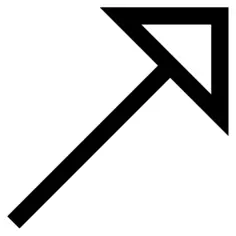 Diagonal arrow
