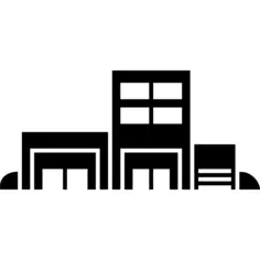 Urban street of small buildings