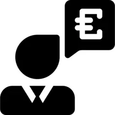 谈论欧洲货币的商人