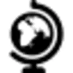 Earth globe with maps