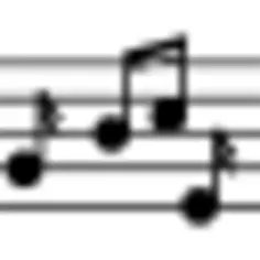 Musical notation of music class