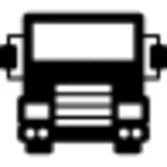 Delivery truck front