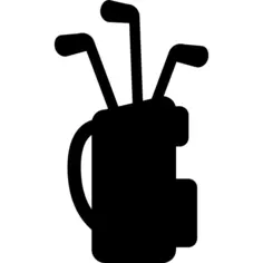 Golf bag equipment with sticks set