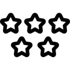 Five stars quality symbol