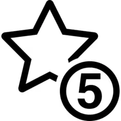 5 stars sign