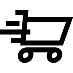 Shopping cart moving symbol