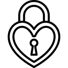 Heart Shaped Padlock