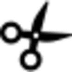 Opened scissors