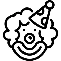 戴着帽子的小丑