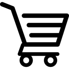 Shopping cart of horizontal lines design