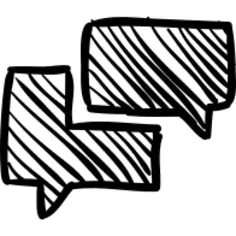 聊天语音泡沫素描