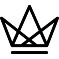 Royal crown of triangles grid design