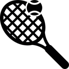 Tennis raquet and ball