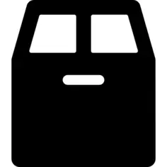 Closed filing cabinet