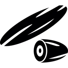 Cucumber cut in half