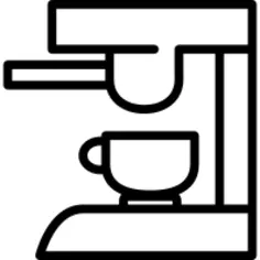 Coffee maker with coffee cup